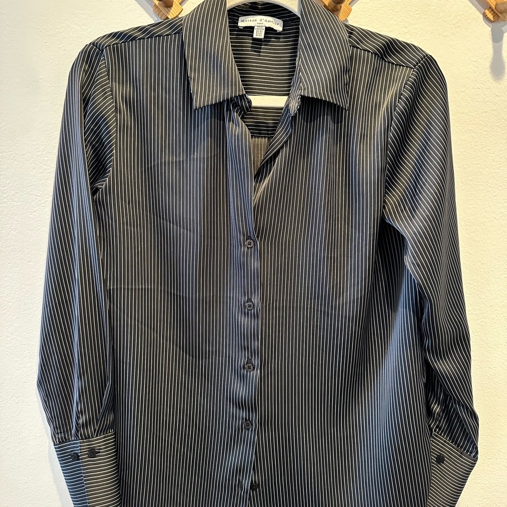 Striped Navy Blouse